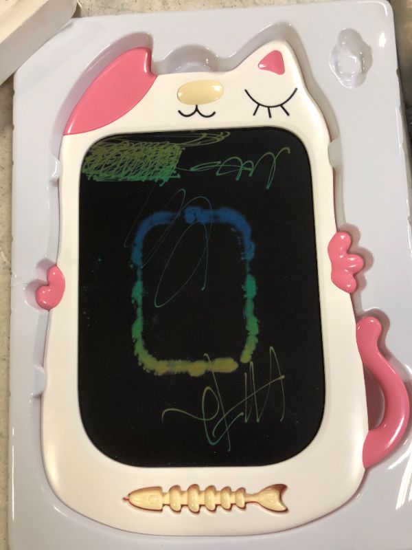 Photo 1 of Qiqu children's LCD handwriting board baby electronic light energy writing board graffiti home small blackboard painting drawing board
