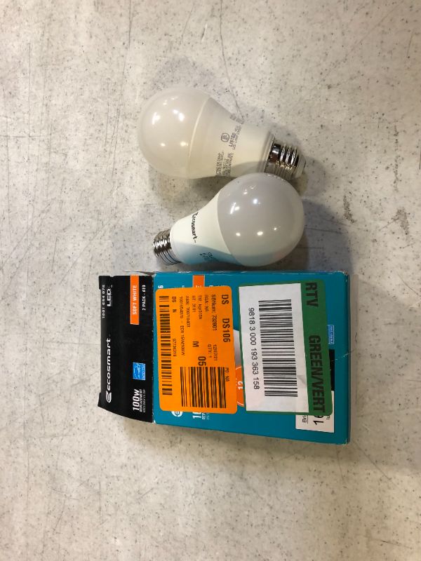 Photo 2 of 100-Watt Equivalent A19 Dimmable ENERGY STAR LED Light Bulb Soft White (2-Pack)
