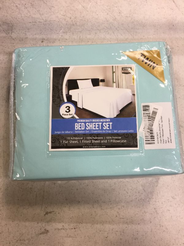 Photo 1 of 3 PIECE SET  UTOPIA BEDDING SHEET SET TWIN SIZE 