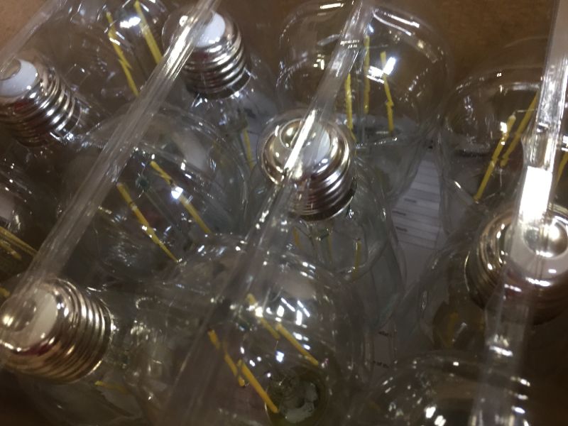 Photo 4 of 12-Pack Vintage 7W ST58 LED Edison Light Bulbs 60W Equivalent, 850Lumens, 5000K Daylight White, E26 Base LED Filament Bulbs, CRI90+, Antique Glass Style Great for Home, Bedroom, Office, Non-Dimmabl