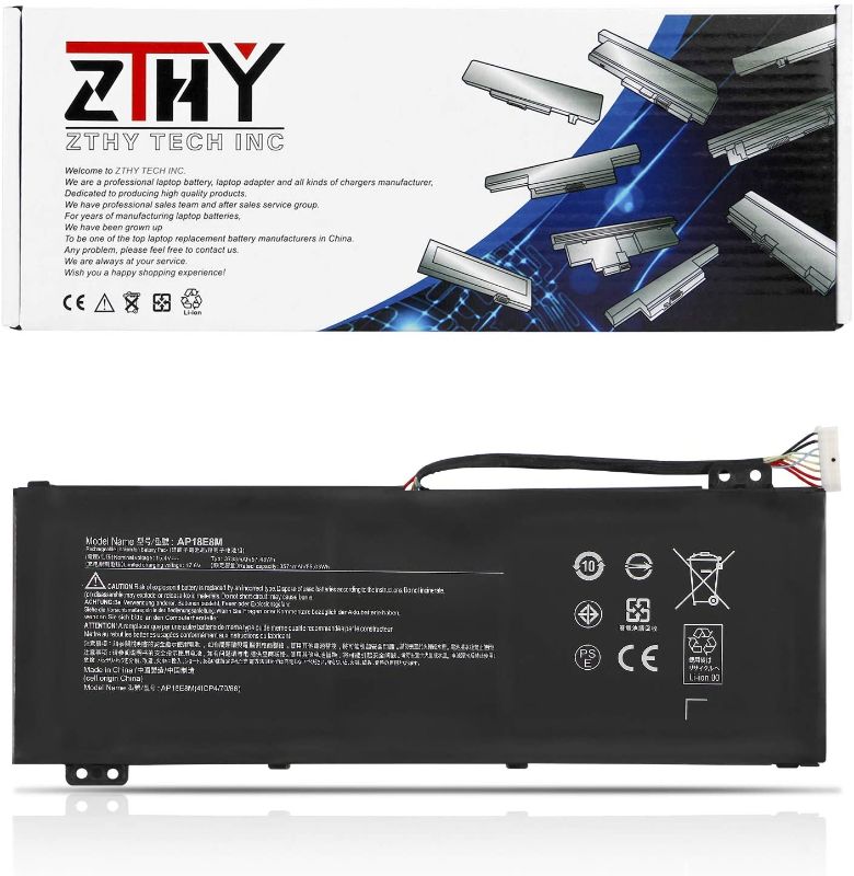 Photo 1 of ZTHY AP18E8M AP18E7M Laptop Battery for Acer Nitro 5 AN515-54-76JY AN515-43-R1RK AN515-44-R99Q AN517-51-7095 Nitro 7 AN715-51 Aspire 7 A715-74G-7511 Predator Helios 300 PH315-52-736R 15.4V 57.48Wh