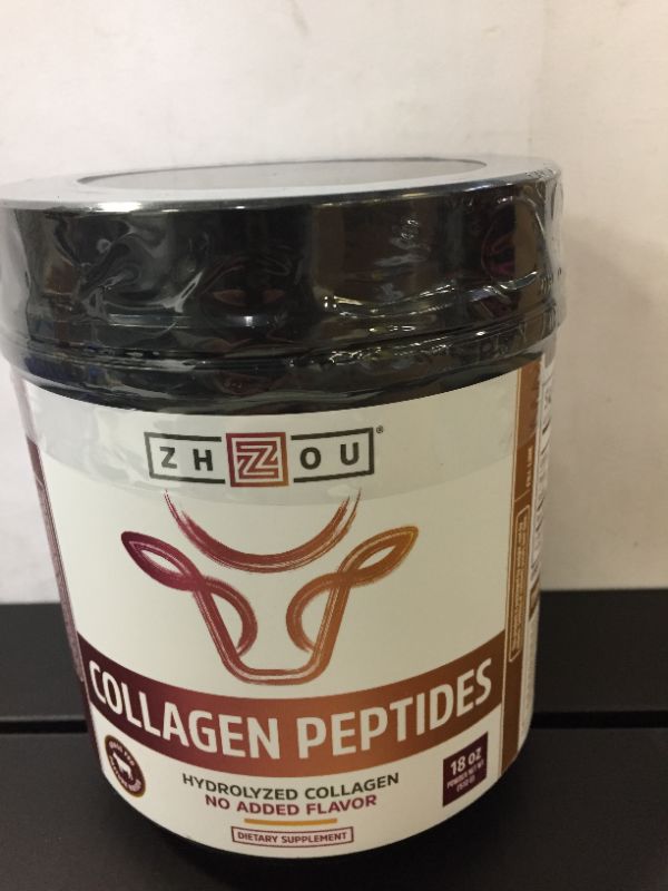 Photo 3 of Zhou - Collagen Peptides Hydrolyzed Protein Powder Unflavored - 18 Oz. (factory sealed)
exp 07 2024