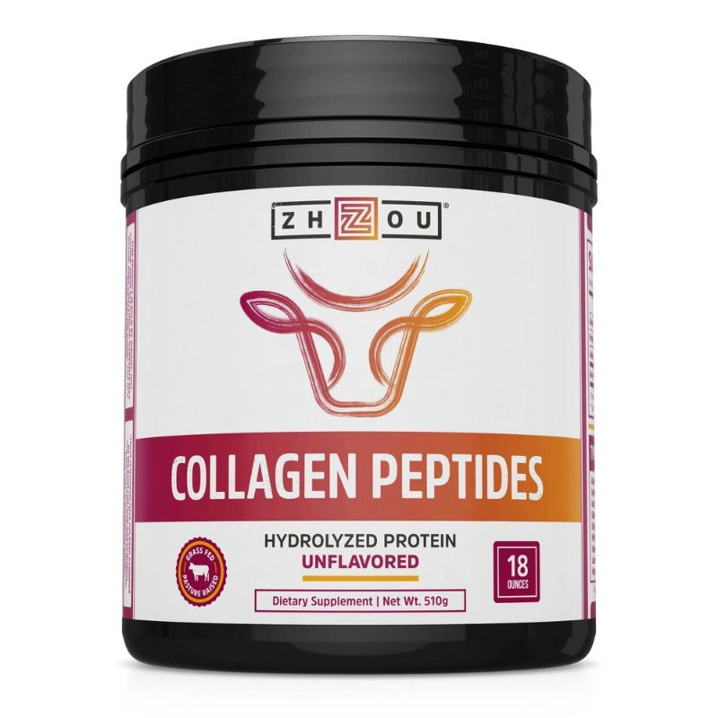 Photo 1 of Zhou - Collagen Peptides Hydrolyzed Protein Powder Unflavored - 18 Oz. (factory sealed)
exp 07 2024