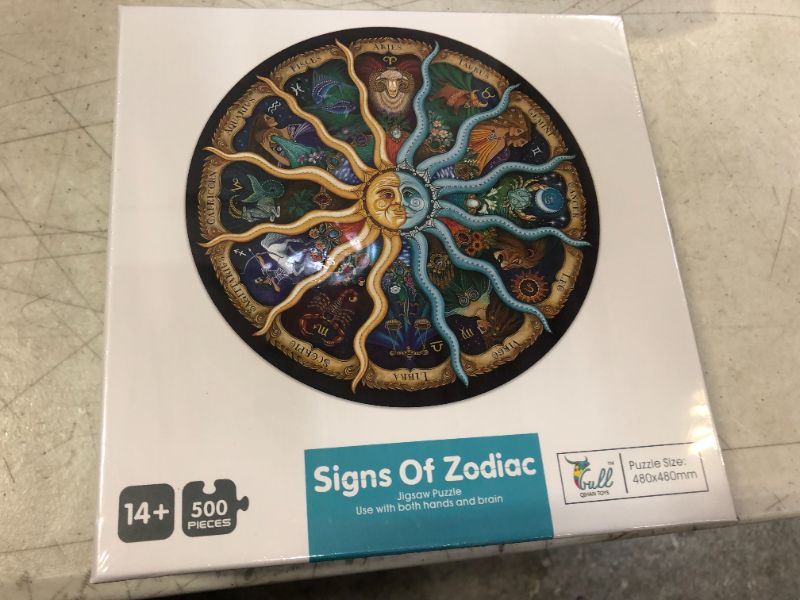 Photo 1 of Jigsaw Puzzles 500 Pieces for Adults, 500 Piece Puzzle Zodiac Horoscope Constellation Puzzle 