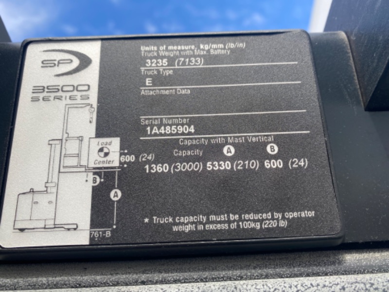 Photo 4 of 2017 forklift crown ecologic model sp3505-30 