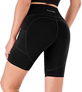 Photo 1 of Lianshp High Waist Yoga Shorts for Women Tummy Control Athletic Workout Running Shorts SIZE SMALL 