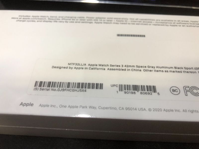 Photo 2 of FACTORY SEALED APPLE WATCH SERIES 3 BLACK