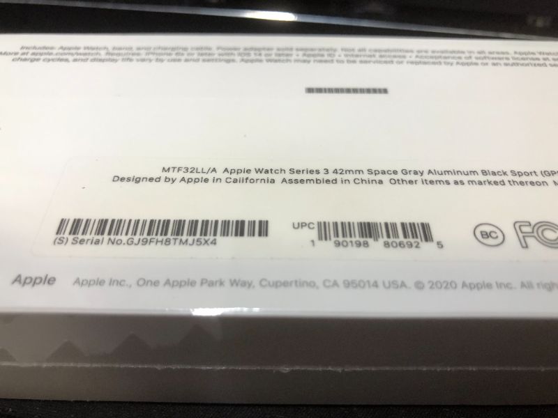 Photo 2 of FACTORY SEALED APPLE WATCH SERIES 3 BLACK