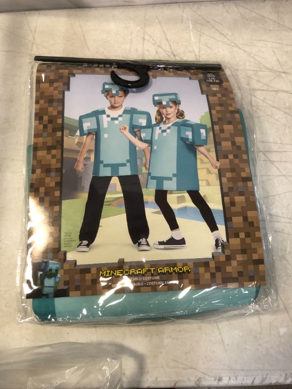 Photo 2 of Armor Classic Minecraft Costume, Blue, Large (10-12)
