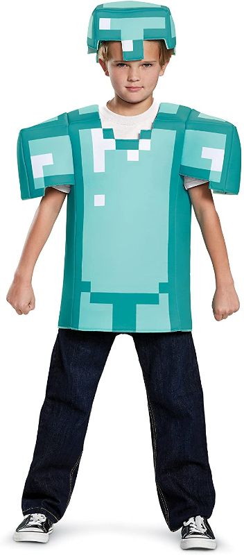 Photo 1 of Armor Classic Minecraft Costume, Blue, Large (10-12)
