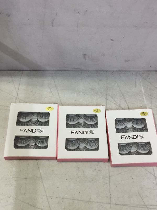 Photo 1 of 5 PAIRS FAUX 3D MINK LASHES  3 PACKS