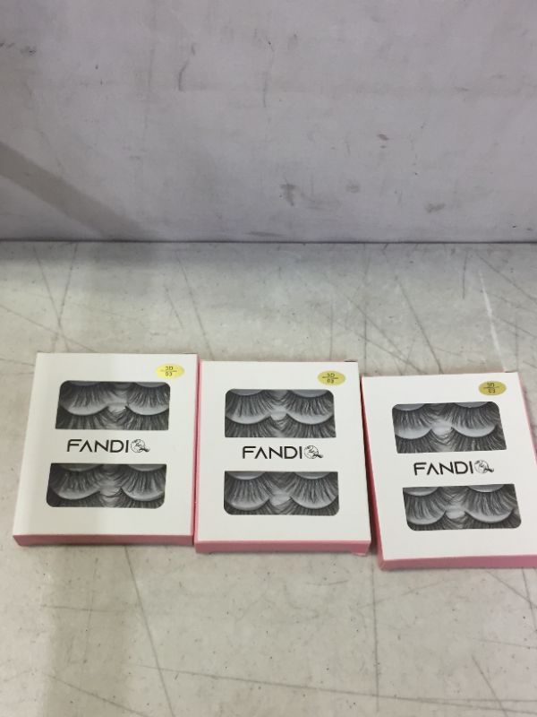 Photo 1 of 5 PAIRS 3D FAUX MINK LASHES 3 PACK 