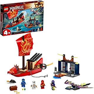 Photo 1 of LEGO NINJAGO Legacy Final Flight of Destiny’s Bounty 71749 Ship Playset Building Kit, with Dragon and Jet Ski Toys; New 2021 (147 Pieces)