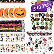 Photo 1 of BABIGO 296 PCS HALLOWEEN ASSORTED STAMPS KIDS GIFT SET