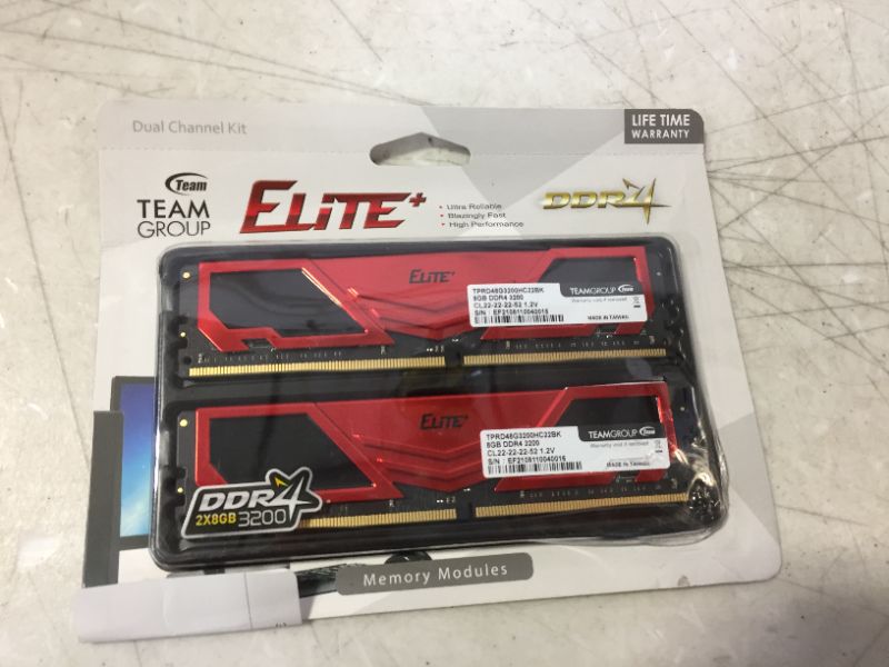 Photo 2 of TEAMGROUP ELITE PLUS DDR4 16GB KIT 2 x 8GB