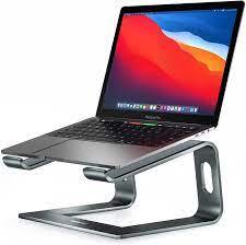 Photo 1 of Nulaxy Laptop Stand, Ergonomic Aluminum Laptop Computer Stand, Detachable Laptop Riser Notebook Holder Stand Compatible with MacBook Air Pro, Dell XPS, HP, Lenovo More 10-15.6” Laptops