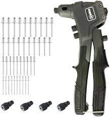 Photo 1 of  RIVET GUB KIT WITH 100 PCS RIVETS HAND RIVETER SET FOR METAL WITH 40-TOOL FREE