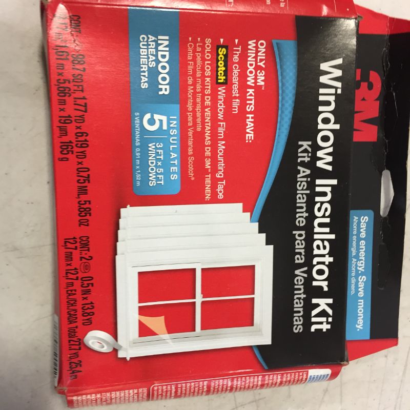 Photo 2 of 3m Indoor Window Insulator Kit - 5 pack