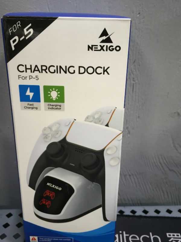 Photo 2 of NexiGo Dobe Upgraded PS5 Controller Charger, Dual Charing Station with LED Indicator