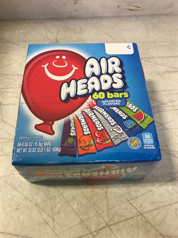 Photo 2 of Airheads Candy Variety Gravity Feed Box, 60 Individually Wrapped Assorted Fruit Bar