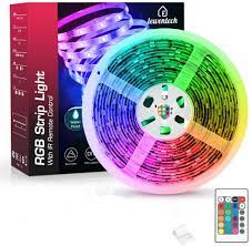 Photo 1 of LED Strip Lights, 9.8ft RGB Color Changing Light Strip Kit with Remote and Control Box for Room,Bedroom, TV, Cupboard Decoration, Bright 2835 LEDs, Cutting Design, Easy Installation