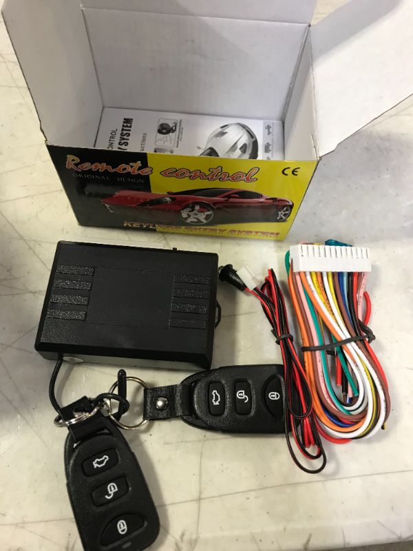 Photo 2 of ZCarBest 8113 3-Channel 1-Way Car Alarm Vehicle Security Keyless Entry System 