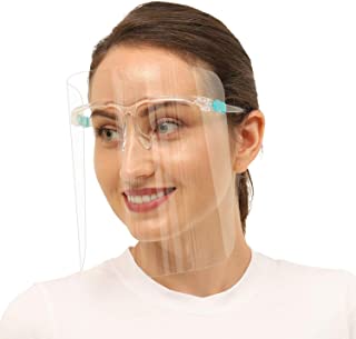Photo 1 of 10pcs Glasses Face Shield Reusable Goggle Shields Replaceable Anti Fog Shields Transparent Face Shield for Women and Men (10, Transparent)