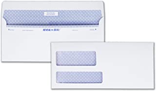 Photo 1 of Quality Park Reveal-N-Seal Business Security Double-Window Envelopes, 9, 3 7/8" x 8 7/8", White, Box of 500