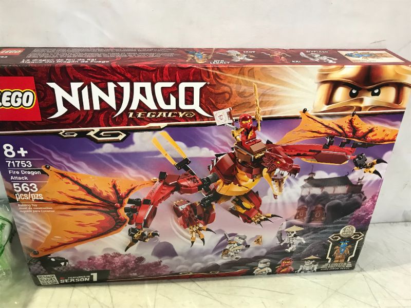 Photo 1 of LEGO NINJAGO Legacy Fire Dragon Attack 71753 Ninja Playset Building Kit, Featuring a Flying Dragon Toy; New 2021 (563 Pieces)