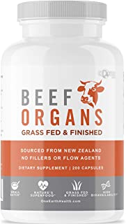 Photo 1 of Grass Fed Beef Organs – (200 Count) Liver, Heart, Kidney, Pancreas, Spleen Supplement. Organ Meat Complex sourced from New Zealand
200 Count (Pack of 1)