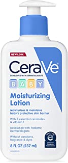 Photo 1 of CeraVe Baby Lotion | Gentle Baby Skin Care with Hyaluronic Acid and Ceramides | Paraben and Fragrance Free | 8 Ounce | Packaging May Vary
8 Fl Oz (Pack of 1)