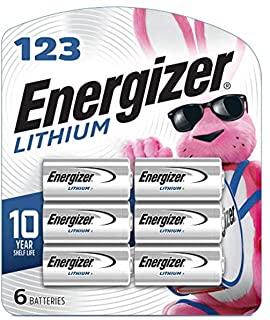 Photo 1 of Energizer 123 Lithium Batteries, 3V CR123A Lithium Photo Batteries (6 Battery Count)
Single Use · 6 Count