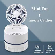 Photo 1 of OYLQXSGS Desk Fan Personal Table Fan at Home Office Bedroom Folding Fan with Blue Light 3 Speeds Strong Airflow with USB Charger for all people