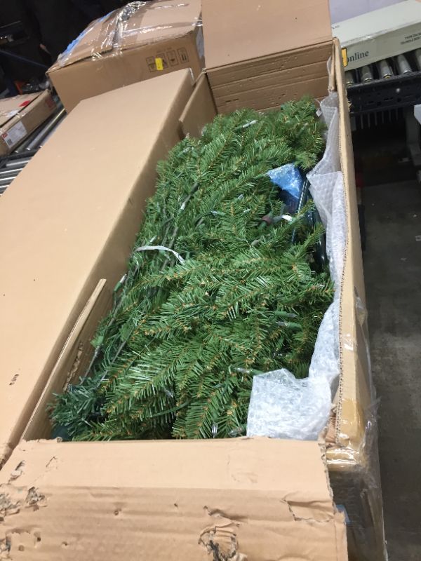 Photo 3 of 7.5ft National Tree Company Dunhill Fir Hinged Full LED Artificial Tree with 700 Low Voltage Dual Led Lights with 9 Function Footswitch