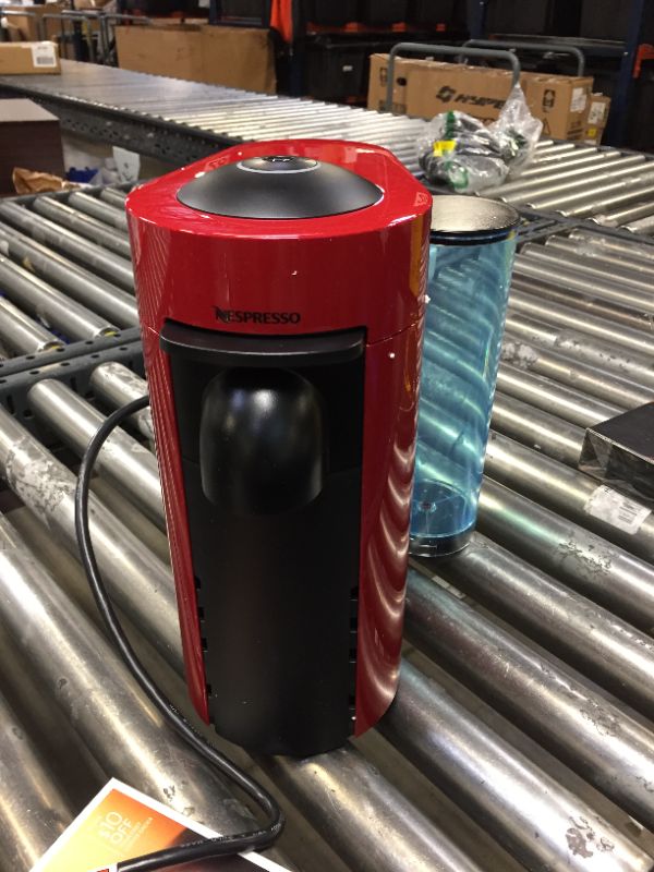 Photo 2 of De'Longhi Nespresso VertuoPlus ENV150R Coffee Maker - Red - EXP DATE ON THE PODS 04.20.2021