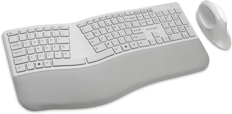 Photo 1 of Kensington Pro Fit Ergonomic Wireless Keyboard and Mouse - Grey (K75407US)