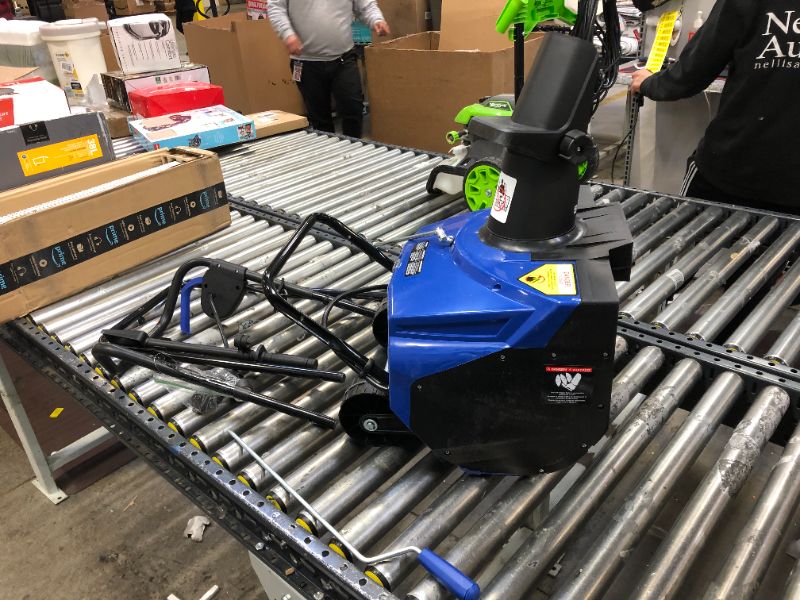 Photo 2 of Snow Joe SJ623E Electric Single Stage Snow Thrower | 18-Inch | 15 Amp Motor | Headlights