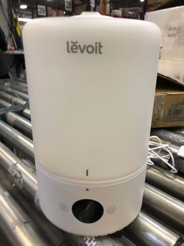 Photo 2 of LEVOIT Humidifiers for Bedroom, Cool Mist Top Fill for Baby Nursery Kids and Plants with Essential Oils, Ultrasonic, Smart Control with Constant Humidity, Super Quiet, Easy Clean, BPA Free, 3L, White