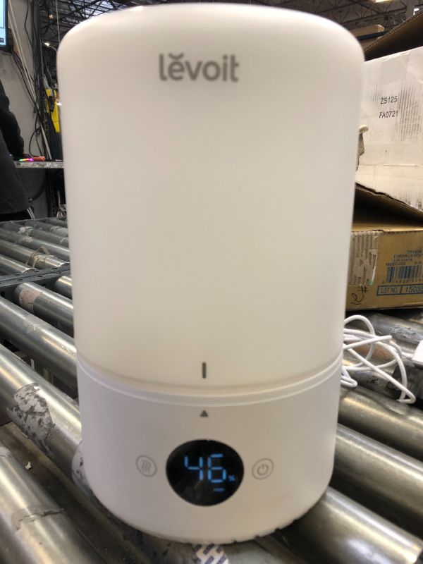 Photo 3 of LEVOIT Humidifiers for Bedroom, Cool Mist Top Fill for Baby Nursery Kids and Plants with Essential Oils, Ultrasonic, Smart Control with Constant Humidity, Super Quiet, Easy Clean, BPA Free, 3L, White