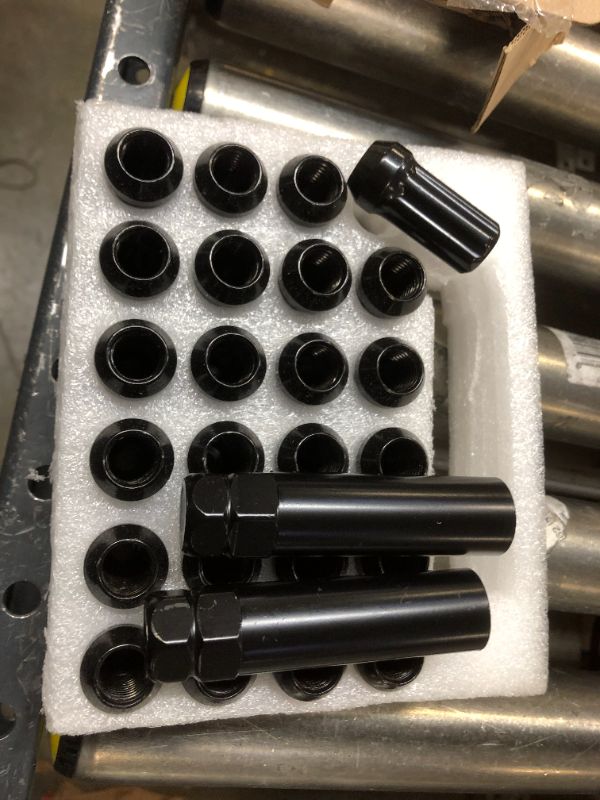 Photo 2 of 1/2 x20 Lug Nuts Black with Spline Tuner 20 pack 