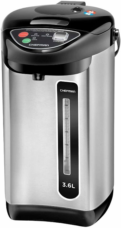 Photo 1 of Chefman Electric Hot Water Pot Urn W/ Auto Manual Dispense Safety Lock 3.6L
