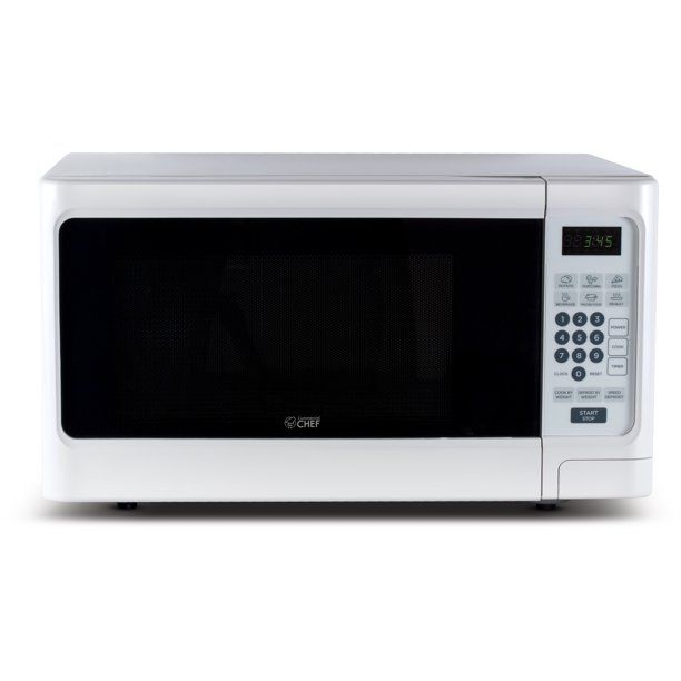 Photo 1 of Commercial Chef CHCM11100W 1.1 Cubic Feet Microwave Oven, White
