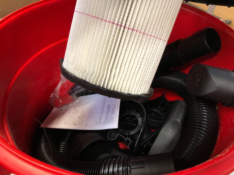 Photo 1 of craftsman 17595 16 gallon 6.5 peak hp wet/dry vac, heavyduty shop vacuum with attachments