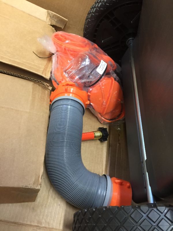 Photo 6 of Camco 39004 Rhino Portable 28 Gallon RV Waste Tank Holding Hose and Accessories