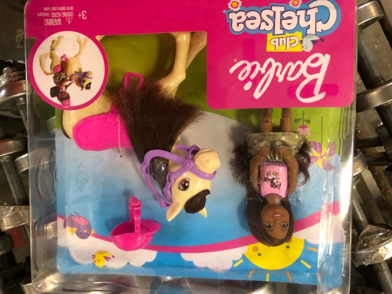 Photo 1 of Barbie Club Chelsea Doll and White Pony
