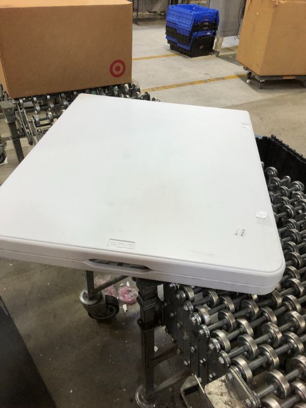 Photo 1 of 6' Folding Banquet Table Off-White - Plastic Dev Group
