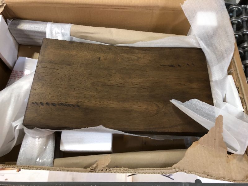 Photo 1 of Halifax Farmhouse Wood Counter Stool Brown - Threshold™