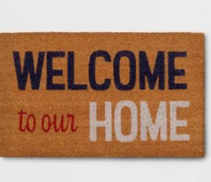 Photo 1 of 1'6"x2'6" 'Welcome To Our Home' Doormat - Sun Squad™
