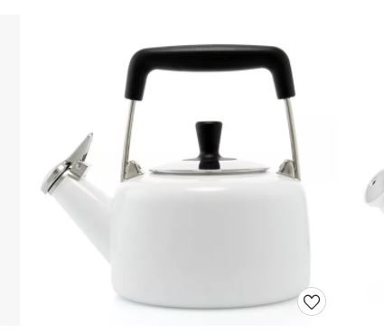 Photo 1 of Chantal 1.4qt Freida Teakettle - White
