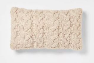 Photo 1 of Chunky Cable Knit Throw Pillow - Threshold™
